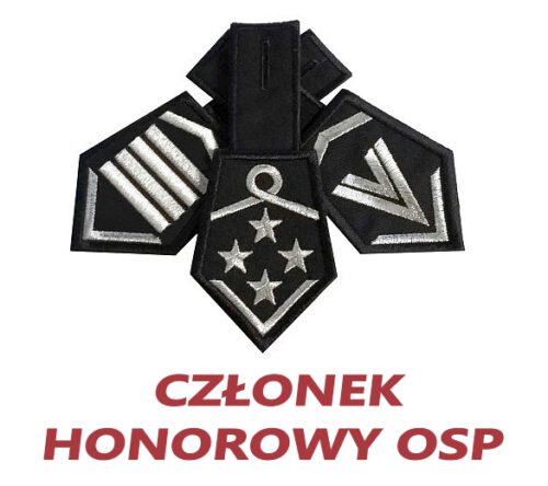 dystynkcje honorowe OSP, w spoczynku, emerytowany, z honorami, haft