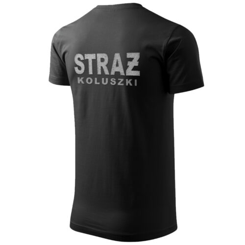 Koszulka STRAŻ POŻARNA haft koszulka strażacka OSP PSP, T-SHIRT szary napis