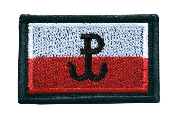 emblemat flaga Polski, naszywka wojskowa haftowana, emb, naszywka