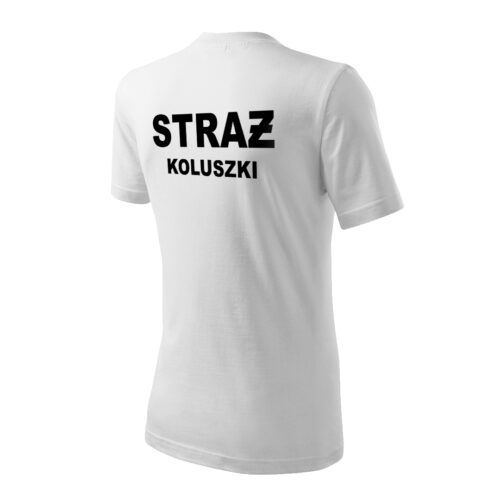 BIAŁA koszulka STRAŻ haft koszulka strażacka OSP PSP dla strażaka T-SHIRT