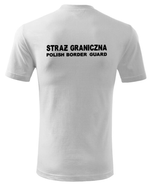 Biała strażacka koszulka t-shirt straż biały kolor straż OSP