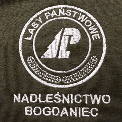 Haft na odzieży logo lasy państwowe