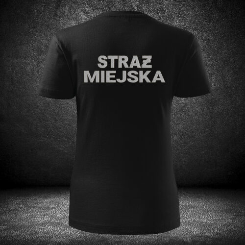 DAMSKI T-SHIRT koszulka STRAŻ MIEJSKA haft