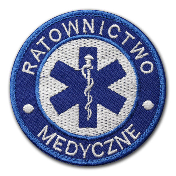 Naszywka haftowana emblemat ratownik medyczny KPP
