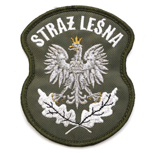Naszywka Straż Leśna Forest Guard haftowana 68x85mm