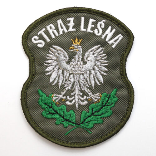 Naszywka STRAŻ LEŚNA z Orłem 68x85mm
