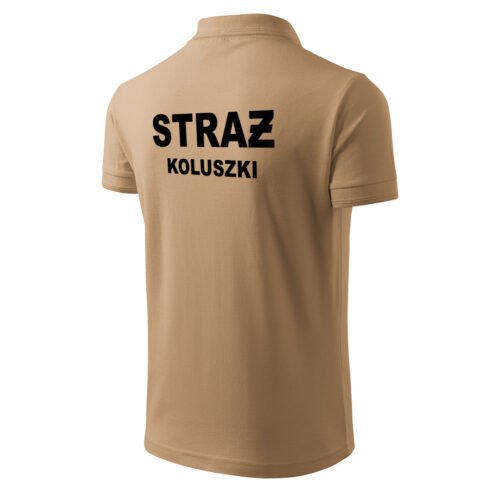Koszulka strażacka piaskowa OSP pod nomex rossenbauer beżowa koszulka polo STRAŻ