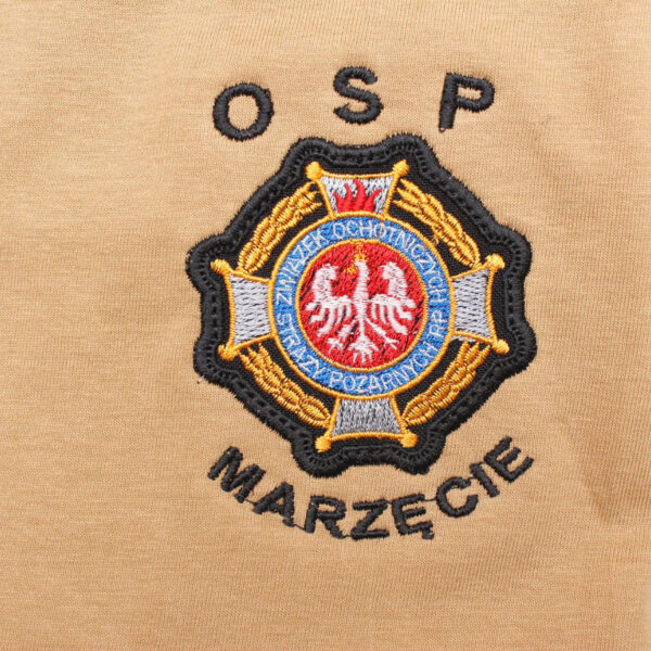 Koszulka PIASKOWA STRAŻ HAFT-DRUK pod nomex rosenbauer koszulka strażacka OSP, PSP T-SHIRT -8809