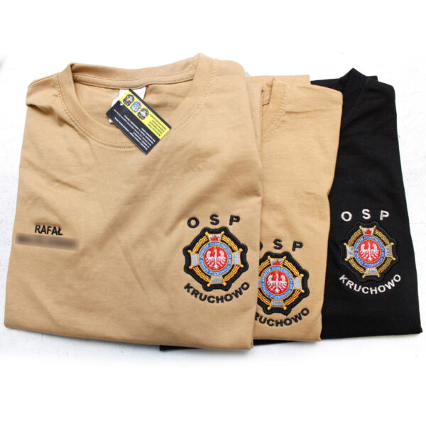 Koszulka PIASKOWA STRAŻ HAFT-DRUK pod nomex rosenbauer koszulka strażacka OSP, PSP T-SHIRT -8818