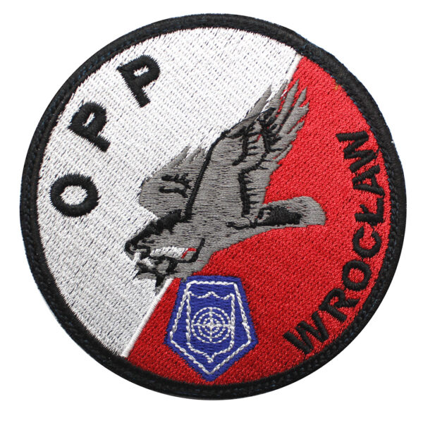 Naszywka policja Oddział Prewencji Policji we Wrocławiu OPP Wrocław 2 NPO1043 IND