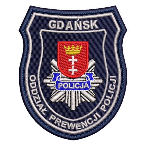 Gdańsk - Naszywka policja Gdańsk Oddział Prewencji Policji NPO1028 IND-0