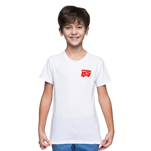 Biała dziecięca koszulka STRAŻ - MDP OSP PSP, DTG