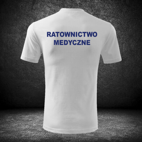 Czerwona koszulka t-shirt ratownik medyczny