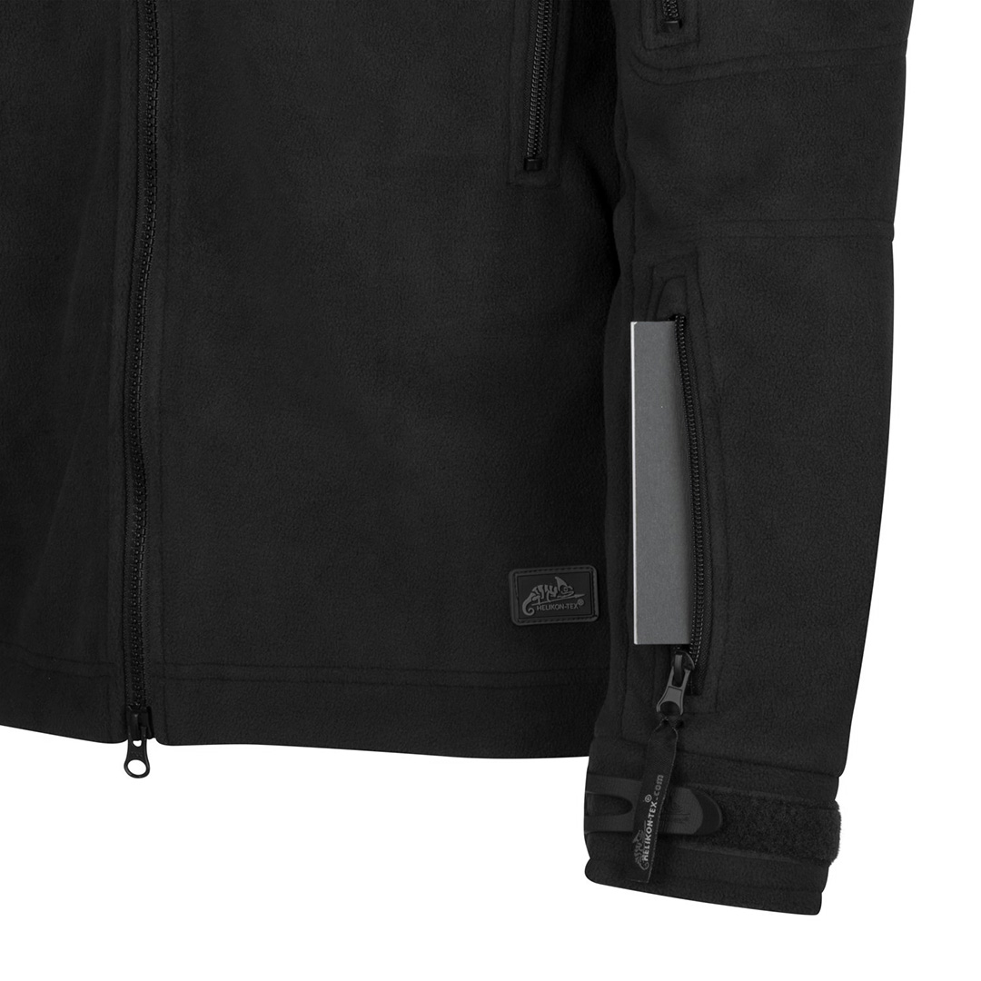 Helikon Liberty czarny polar strażacki SZARY NAPIS haft