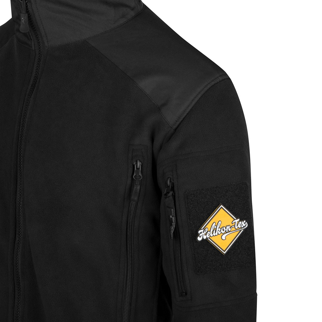 Helikon Liberty czarny polar strażacki SZARY NAPIS haft