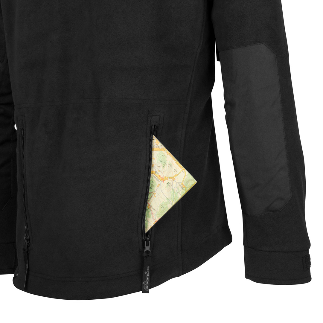 Helikon Liberty czarny polar strażacki SZARY NAPIS haft