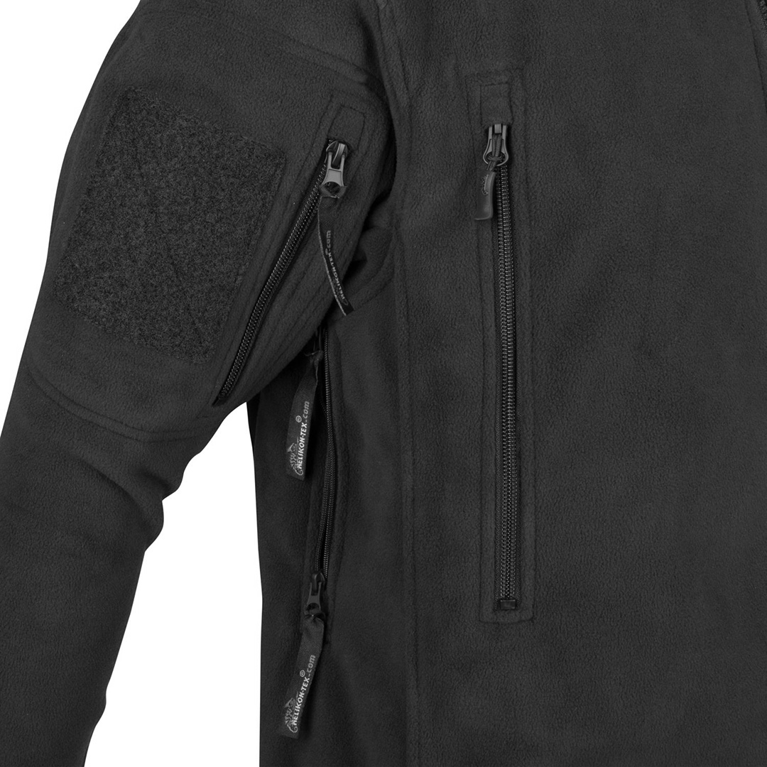 Helikon Liberty czarny polar strażacki SZARY NAPIS haft