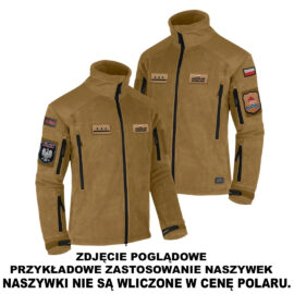 Helikon Liberty piaskowy STRAŻ, beżowy, Coyote polar strażacki haft