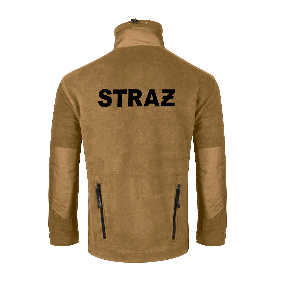 Bluza strażacka Helikon Liberty Coyote haftowany napis straż piaskowy polar strażacki