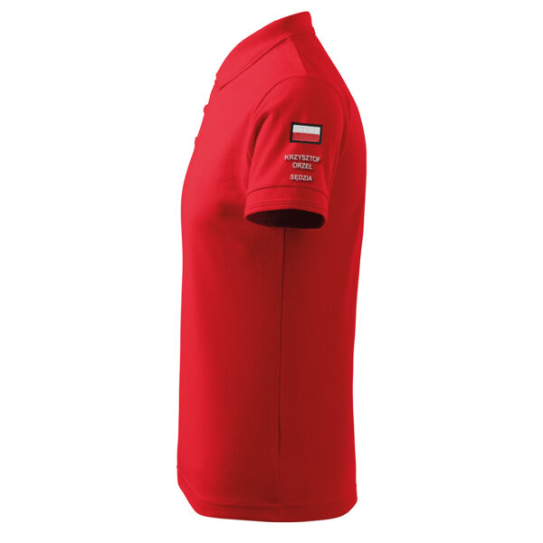 Czerwona koszulka polo SĘDZIA STRZELECTWA SPORTOWEGO haft