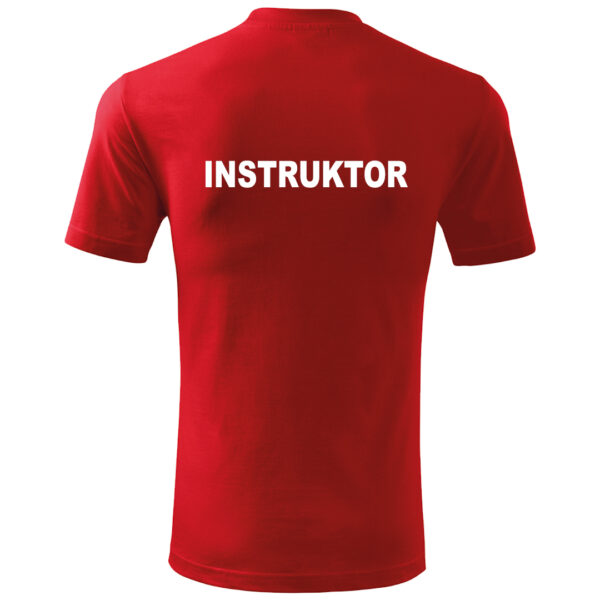 Czerwona Koszulka T-SHIRT INSTRUKTOR Polski Związek Strzelectwa Sportowego PZSS druk DTG