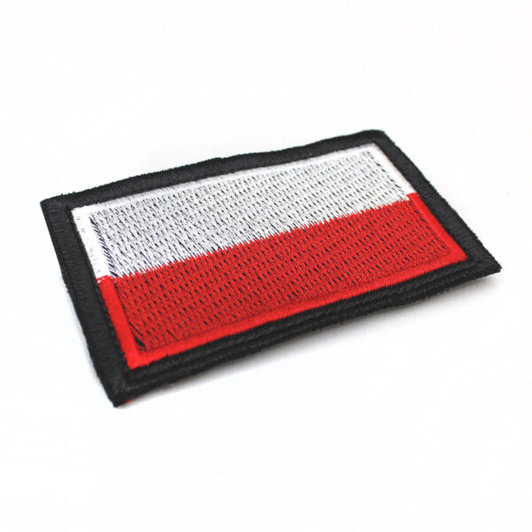 flaga Polski, naszywka haftowana, haft komputerowy, Polska emb, hawt