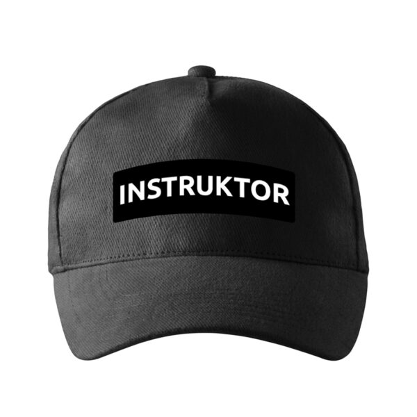 Czarna czapka z daszkiem Instruktor Strzelectwa Sportowego