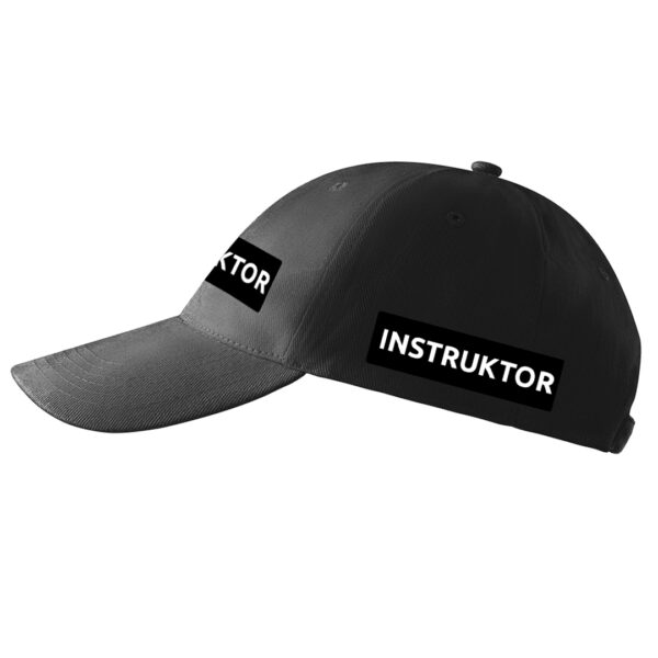 Czarna czapka z daszkiem Instruktor Strzelectwa Sportowego