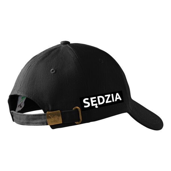 Czarna czapka z daszkiem SĘDZIA Polski Związek Strzelectwa Sportowego PZSS