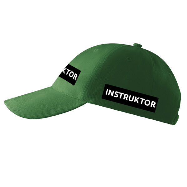 Zielona czapka z daszkiem INSTRUKTOR Strzelectwa Sportowego