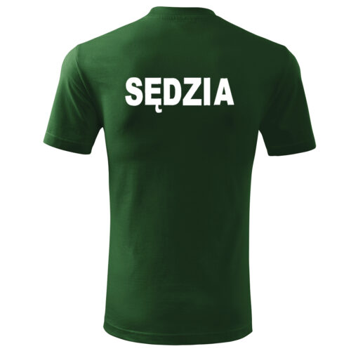 Zielona Koszulka T-SHIRT SĘDZIA STRZELECTWA SPORTOWEGO druk DTG