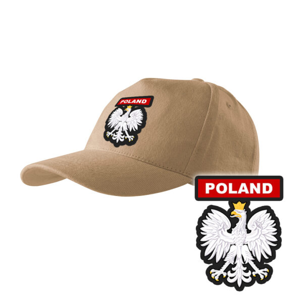 Piaskowa czapka strażacka z daszkiem WZÓR 05 Państwowa Straż Pożarna OSP PLT