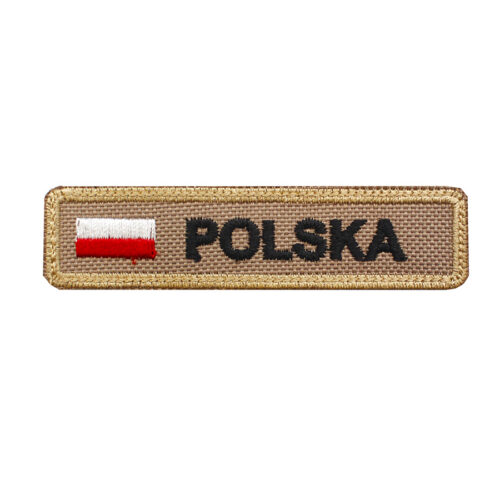 miejscownik piaskowy z flagą polski rzep emblemat miejscowość