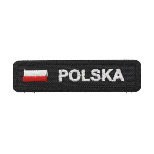 Naszywka, emblemat, miejscownik straż pożarna, miejscowonik osp z FLAGĄ POLSKI