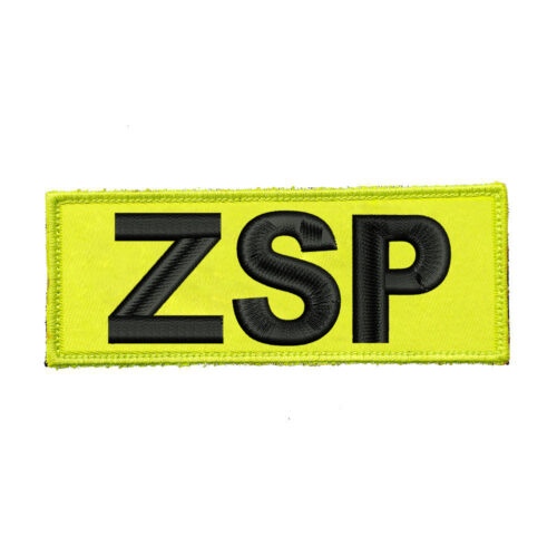 Naszywka ZSP Zakładowa Straż Pożarna FLUO 120x45mm-0