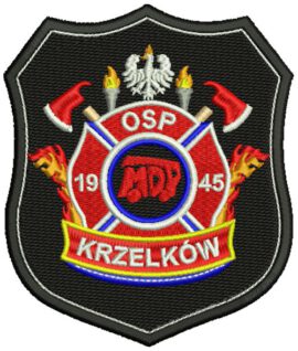 KRZELKÓW MDP – Naszywka OSP, indywidualne logo
