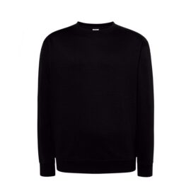 Czarna bluza bez kaptura indywidualne logo